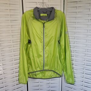 Novara Lime Green Windbreaker Cycling Mens Jacket Size L